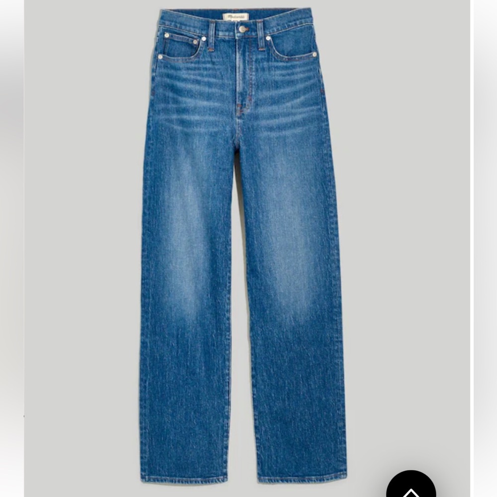 Madewell The Perfect Vintage Wide Leg Jeans Sz 25 - Picture 4 of 5